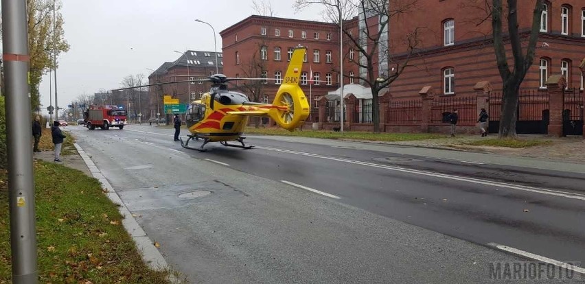 Śmigłowiec LPR wylądował w centrum Opola.