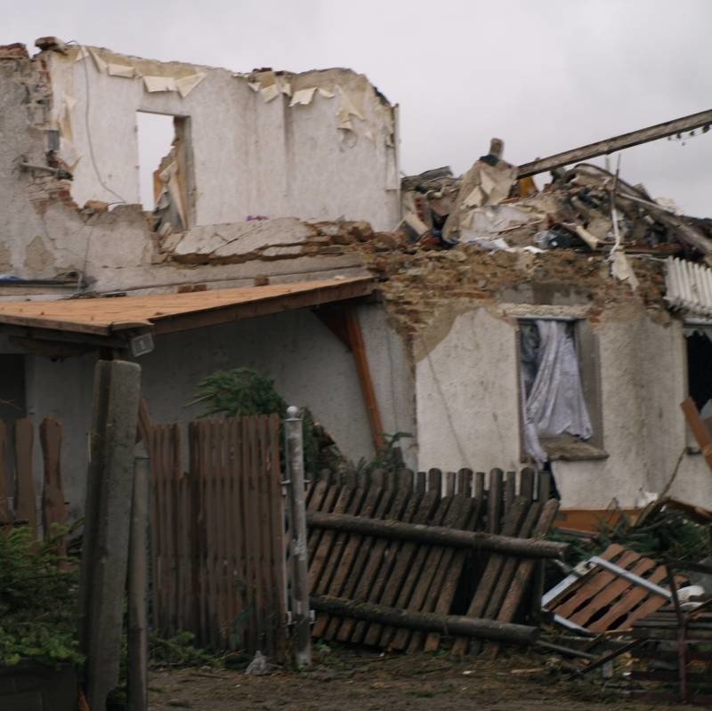 Wsie w powiecie strzeleckim po przejściu nawalnicy. Zdjecia...