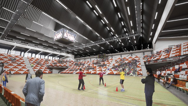 Dzięki rozbudowie hali na Podpromiu, widownia ma się powiększyć z około 4300 do ponad 6900 miejsc siedzących.