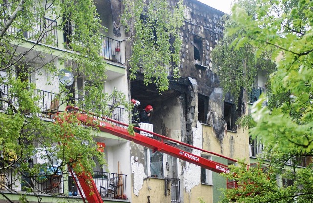 Wybuch doszczętnie zniszczył pięć mieszkań