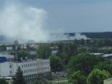 Ogień na bydgoskim lotnisku (zdjęcia od Czytelniczki)