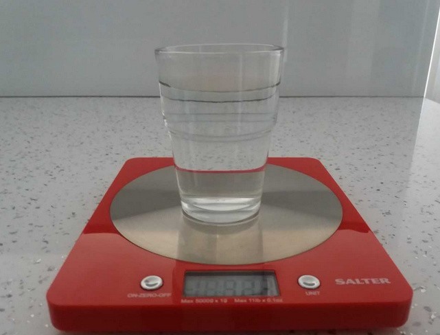 Ile waży szklanka wody?