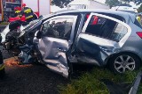 Wypadek w Kawczynie. Osiem osób zostało rannych [ZDJĘCIA]