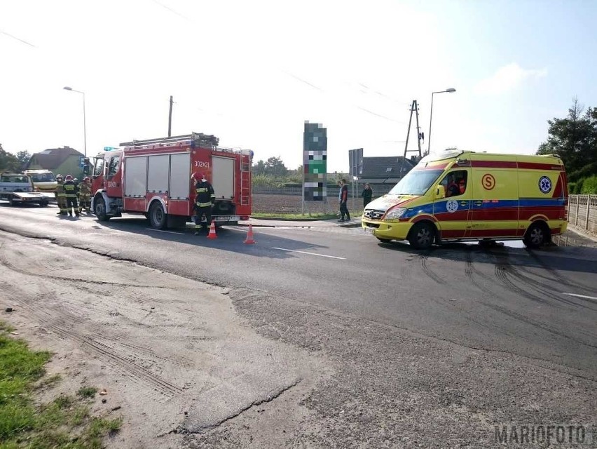 Wypadek w Opolu. Dwie poszkodowane osoby pogotowie zabrało...