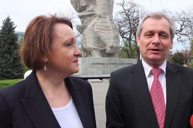 Posłanka Anna Zalewska oraz poseł Sławomir Kłosowski, który też startuje do europarlamentu.