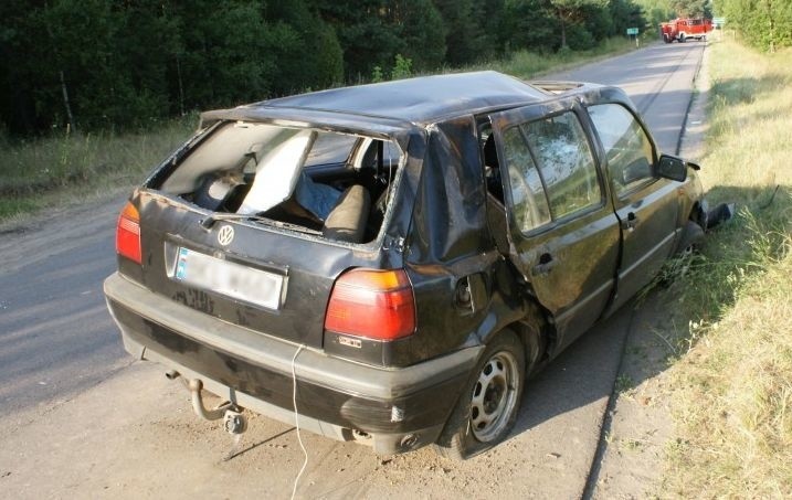 Volkswagen golf po wypadku