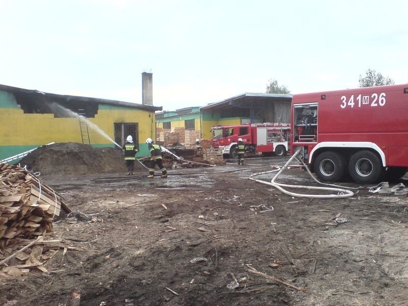 Pożar w Myszyńcu. W akcji wzięło udział aż 11 wozów gaśniczych (zdjęcia)