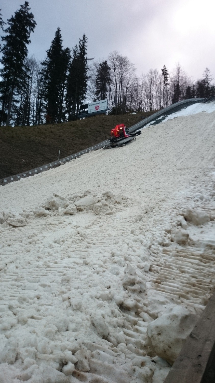 Puchar Świata w skokach Wisła. Prace na skoczni w Wiśle idę...