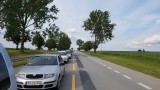 Uwaga kierowcy. Korek na drodze na Kołbaskowo