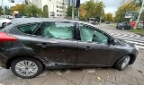 Wypadek dwóch samochodów na Zachodniej. W aucie wystrzeliły poduszki (ZDJĘCIA)