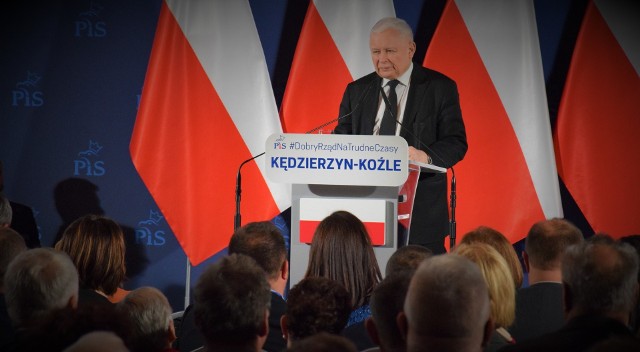 Jarosław Kaczyński w Kędzierzynie-Koźlu.