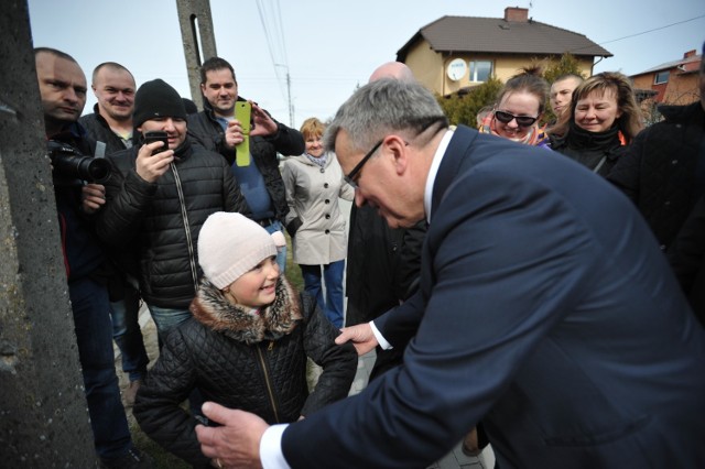 Prezydent Bronisław Komorowski w Starogardzie Gdańskim