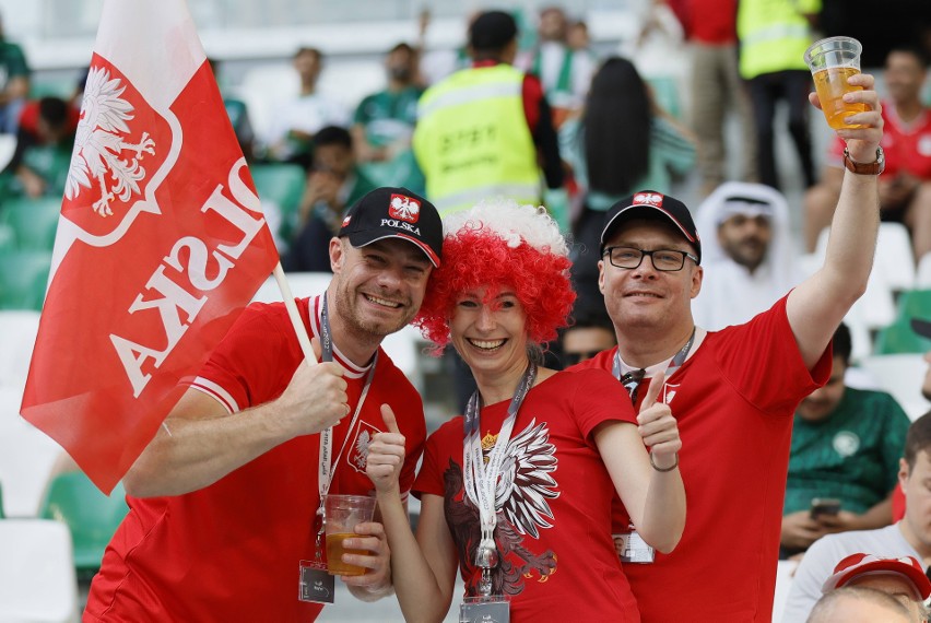 Kibice reprezentacji Polski dobrze się bawią w Katarze