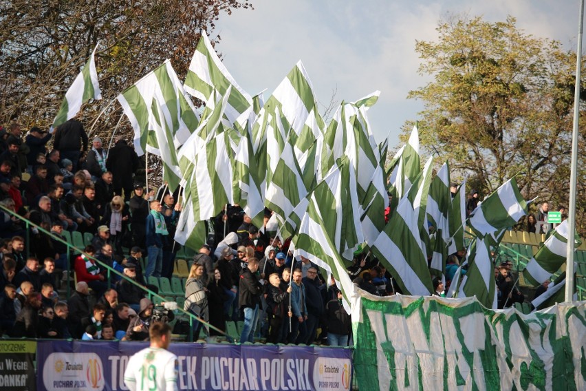 Kibice na meczu Chełmianka Chełm - Lechia Gdańsk. Zobacz zdjęcia