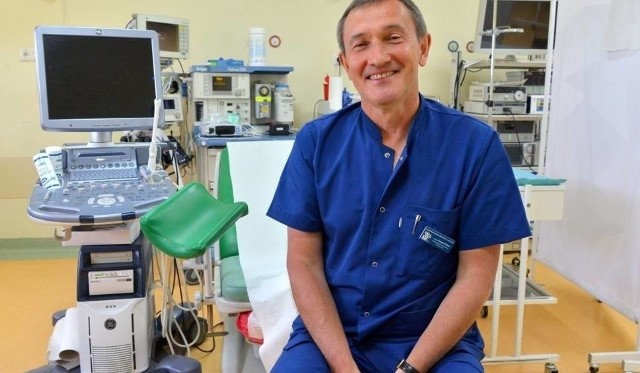 Doktor Grzegorz Świercz, mowy kierownik Kliniki Położnictwa i Ginekologii w Wojewódzkim Szpitalu Zespolonym w Kielcach.
