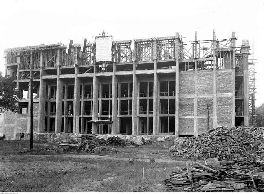 Budowa Muzeum Narodowego w Krakowie. 1934