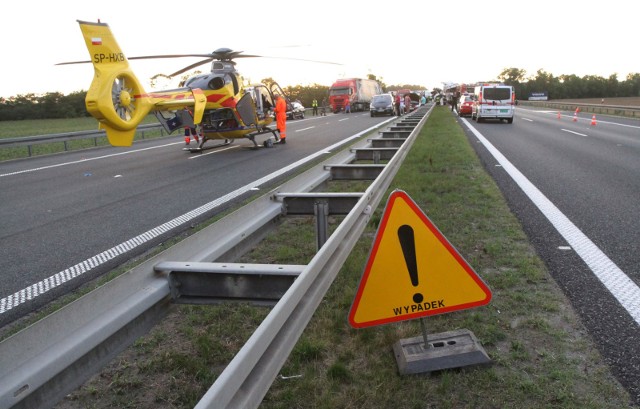 Śmiertelny wypadek na autostradzie A4. Droga zablokowana. Zdjęcie ilustracyjne