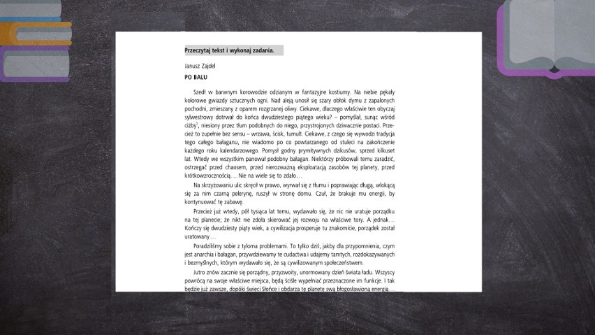 Egzamin ósmoklasisty 2019. [17.11] Język polski - test próbny ósmoklasisty z Gdańskim Wydawnictwem Oświatowym