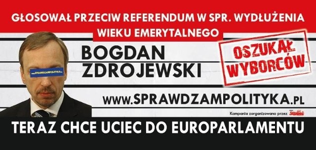 Takie plakaty znajdą się na przyczepach samochodowych i będą jeździć po mieście