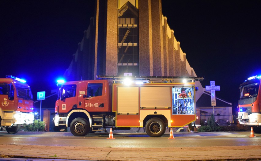 Symulowany pożar był umiejscowiony w suterenach Sanktuarium...