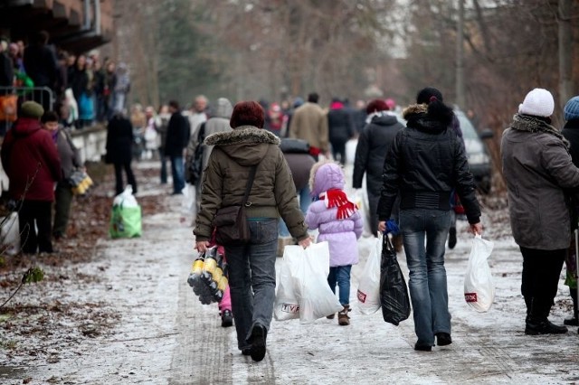 rozdała paczki świąteczne