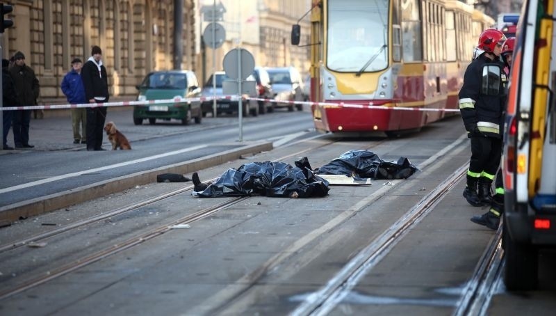 Wypadek Piotrkowska. Dwie osoby nie żyją. Motorniczy był pijany! Posłuchaj, co mówił po wypadku