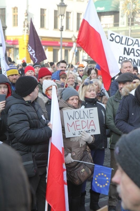 Protest KOD we Wrocławiu, 17.12.2016