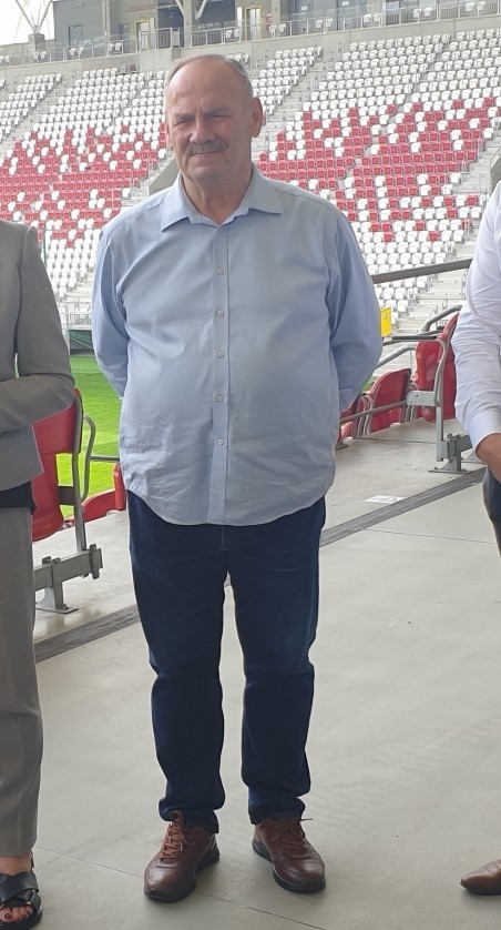 Janusz Matusiak, prezes  łódzkiego klubu.