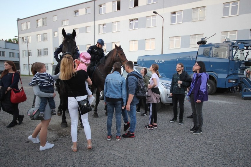 Noc Muzeów na terenie policji przy ul. Taborowej