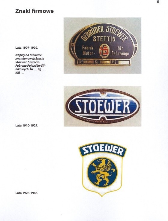 Znaki firmowe marki Stoewer