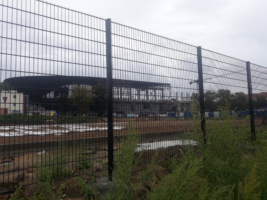 Stadion Pogoni - stan na 30 sierpnia 2021.