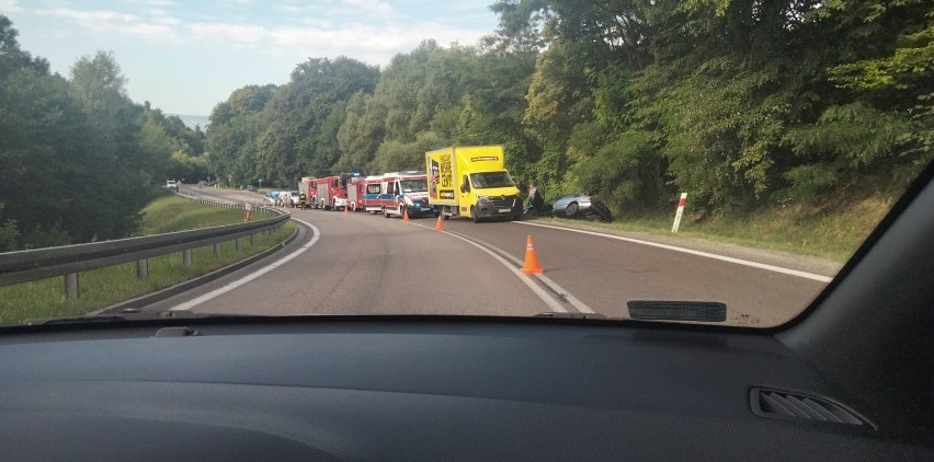 Wypadek w Komborni na DK19. Cztery osoby trafiły do szpitala 