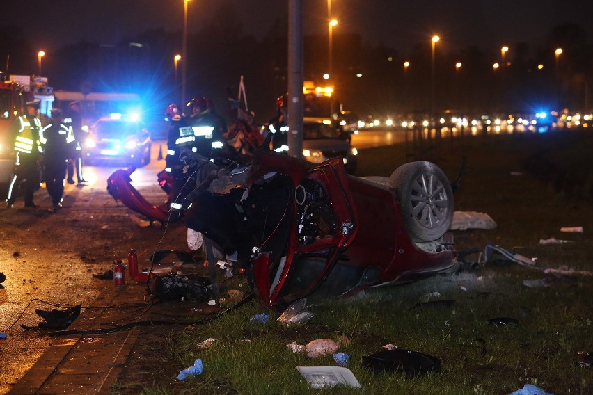 Śmiertelny wypadek na Moście Pionierów w Szczecinie [zdjęcia]