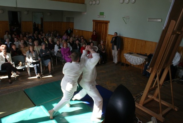 Największe zainteresowanie wzbudził pokaz sztuki samoobrony prezentowany przez członków Aikido Radom.