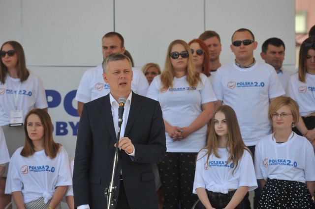 18.06.2016. rzeszow . grzegorz schetyna polska 2.0 platforma na rynku w rzeszowiefot bartosz frydrych