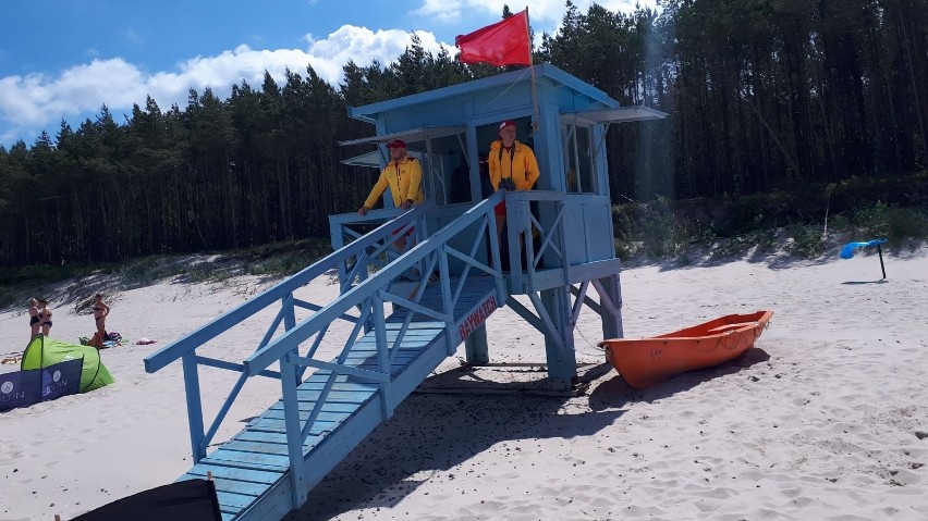 Z tego domku na plaży w Mielenku ukradziono sprzęt...