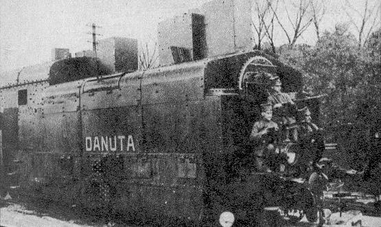 Pociąg pancerny powstańców wielkopolskich Danuta w 1919 roku.