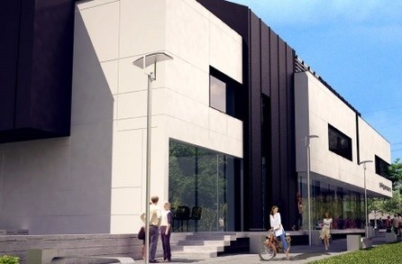 Tak będzie wyglądał budynek handlowo - usługowy Pigeon w Kielcach. Budowa zakończy się w przyszłym roku.