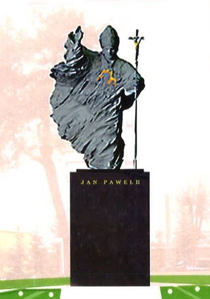 Tak będzie wyglądać pomnik Jana Pawła II w Małkini
