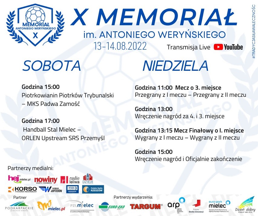 Zaczyna się 10 jubileuszowy Memoriał im. Antoniego Weryńskiego w Mielcu