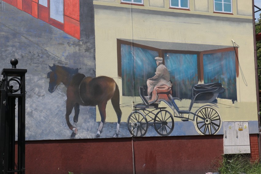 Mural w Mikołowie wykorzystuje złudzenie optyczne