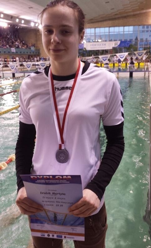 Słupszczanka  Martyna Drabik to jedna z najbardziej utalentowanych pływaczek w kraju. Potwierdziła to srebrnym medalem z mistrzostw Polski.