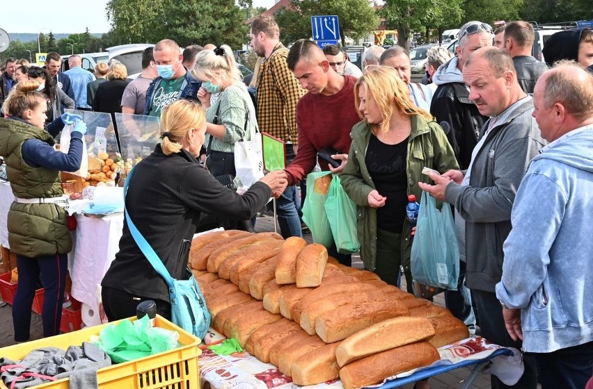 Na giełdzie w Miedzianej Górze koło Kielc oferowano są tez...