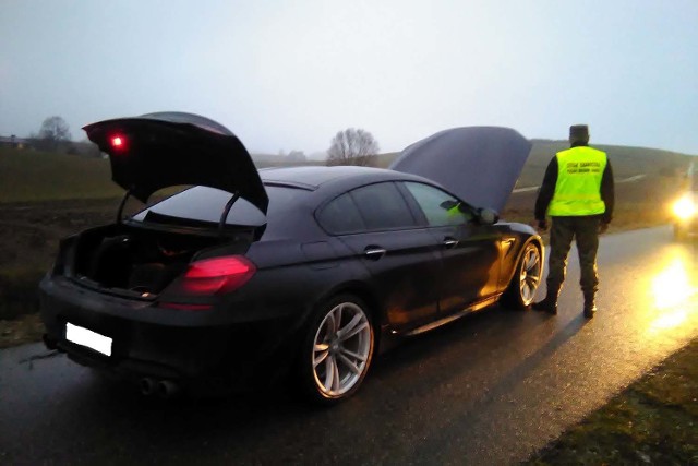 Kradzione BMW M6 zostało zatrzymane przez straż graniczną