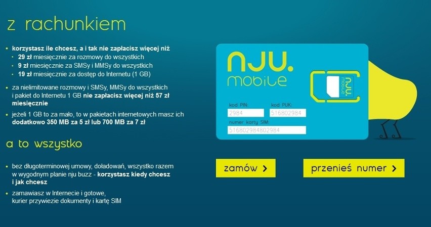 Nju.mobile - nowa sieć komórkowa (OFERTA, CENY)