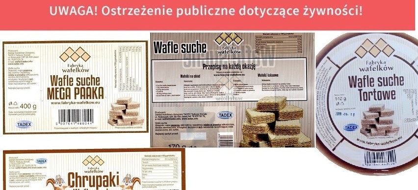 Ostrzeżenie GIS dotyczy produktów, których producentem jest...