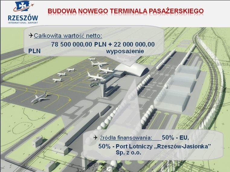 Nowy terminal na lotnisku w Jasionce...