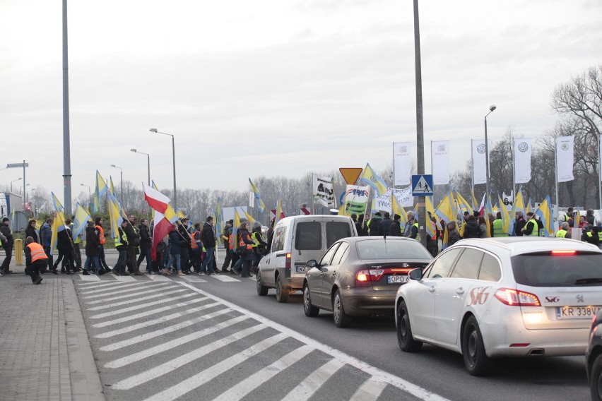 Protest na obwodnicy Opola.