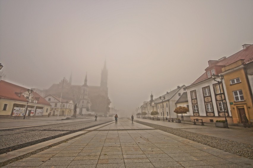 Białystok we mgle