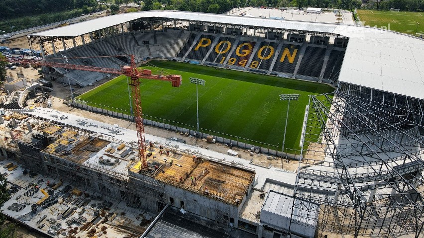 Stadion Pogoni Szczecin na tydzień przed inauguracją. ZDJĘCIA 